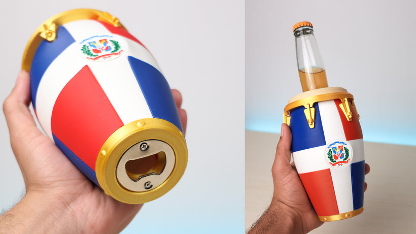 Dominican Conga Drink Holder & Bottle Opener 🇩🇴