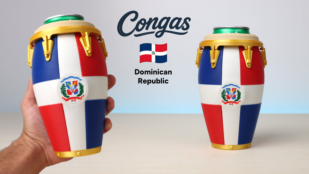 Dominican Conga Drink Holder & Bottle Opener 🇩🇴