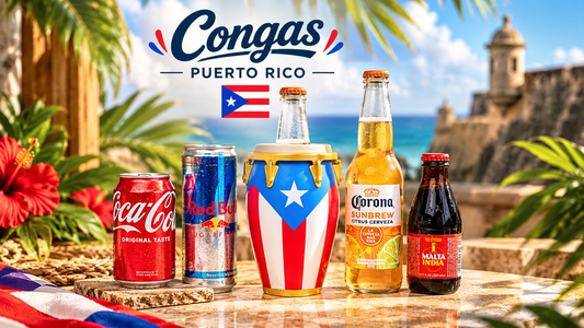 Puerto Rico Conga Drink Holder & Bottle Opener 🇵🇷