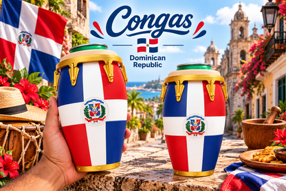 Dominican Conga Drink Holder & Bottle Opener 🇩🇴